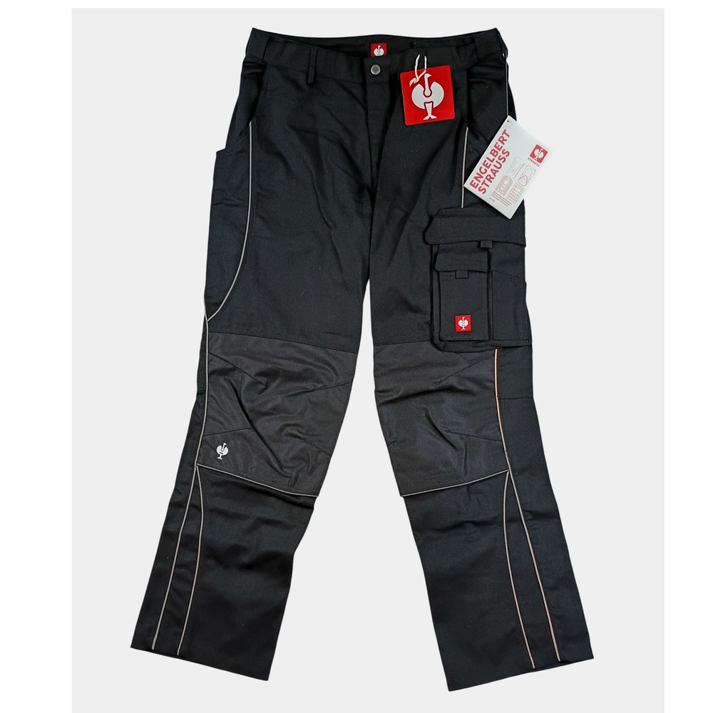 Engelbert Strauss e.s.prestige Utility Work Pants Men 40R Black Poland Cargo NWT
